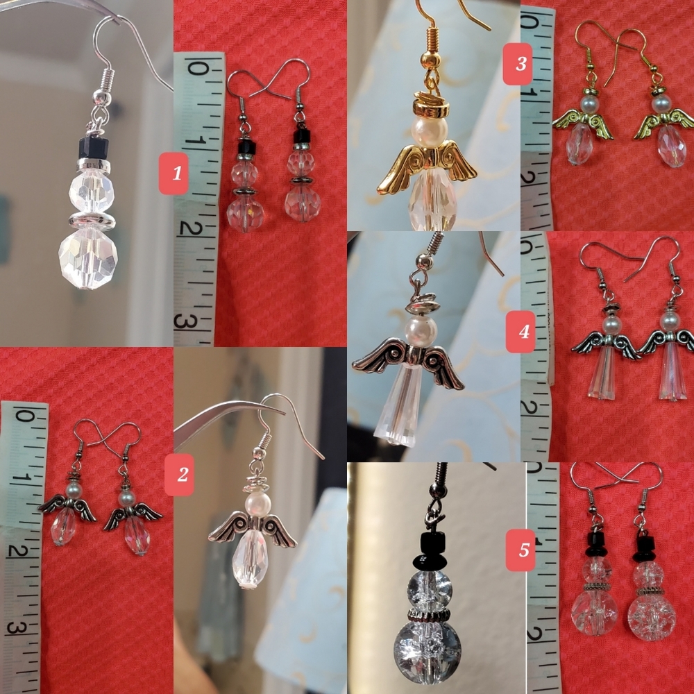 Handmade* Christmas Earrings 5 different available